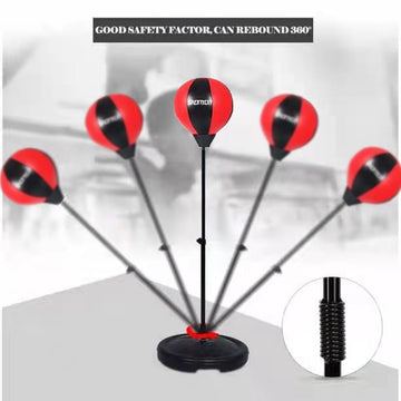 SKONYON 子供用 パンチングバッグ 調節可能スタンド ボクシンググローブ ボクシングセット